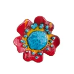 azul amarelo vermelho flor