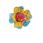 vermelho amarelo azul flor