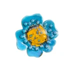 amarelo azul flor