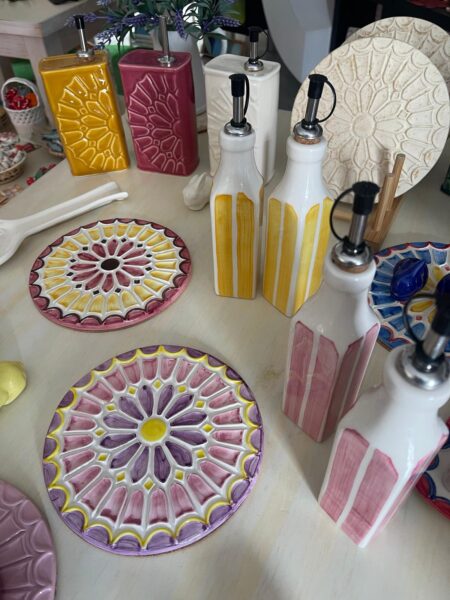 Utilitarios- rosa - amarelo